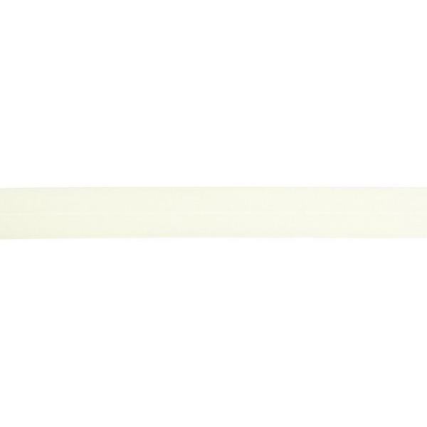 Elastisches Schrägband Breite 20 mm - offwhite matt